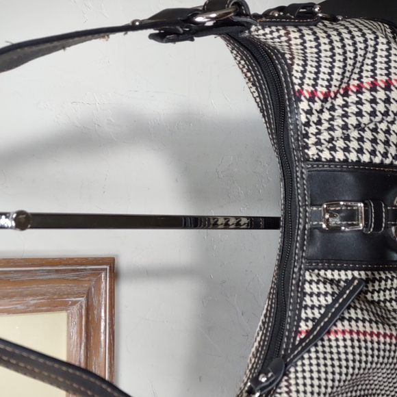 Vintage Chaps Houndstooth Check Hobo Bag - Picture 6 of 7